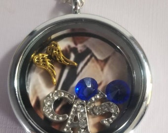 Custom Castiel Charm Necklace
