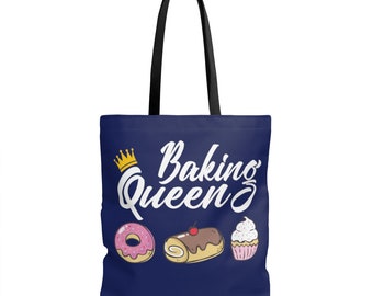 Baking Queen Tote Bag, Baking bag, Baking Gifts, Baker tote, Gifts for her, Baking Sayings, Fun baking gifts, Gifts for cooks