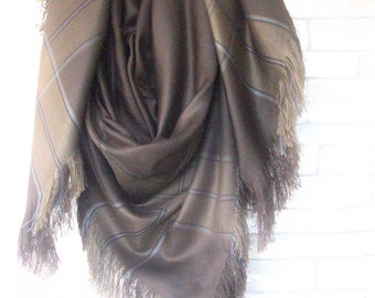 Brown Blanket Scarf by Ebruk , Women Scarf , Plaid Shawl , Plaid Blanket Scarf Gift Idea Holiday Fashion Winter fashion Winter Accessories