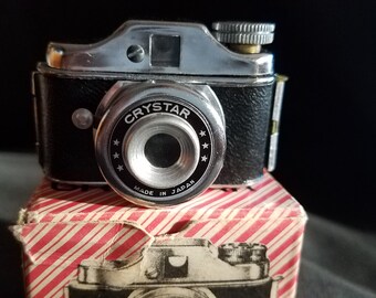 Vintage! Crystar Spy Miniature Camera~ Original Box