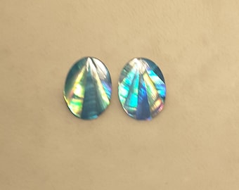 Vintage Abalone Earrings