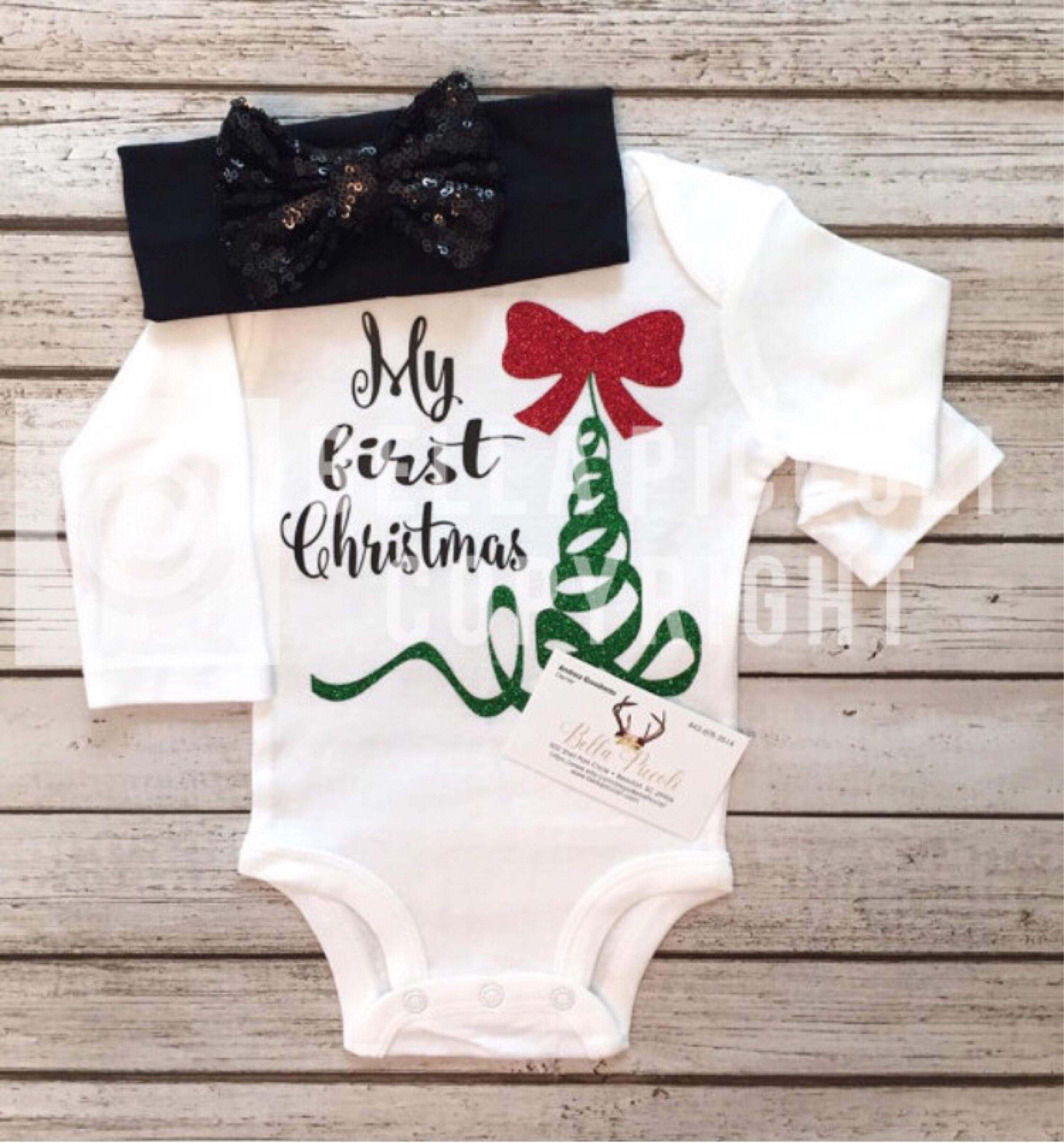 Christmas Bodysuit Baby Girl Christmas Bodysuit Christmas