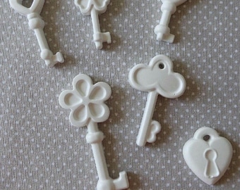 Chalks chalks pz50 padlock key anniversary wedding favor confirmation communion baptism placeholder craft mydastore
