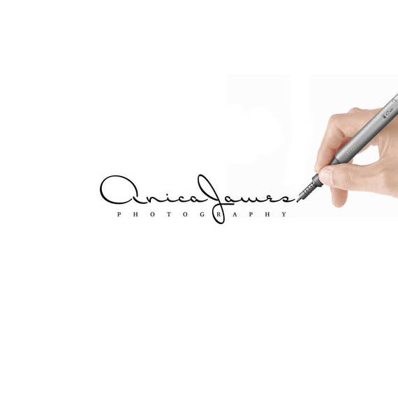 Calligraphy Logo, Text Logo, Name Logo, Font Logo, Signature Logo, Photography Script Logo, Logo, Elegant Script Logo, Blog Logo Premade