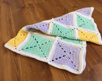 Granny square baby blanket