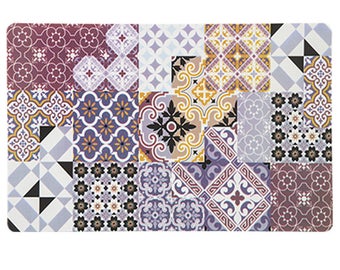 Placemat in Plum Tones Arabesque Style set of 6