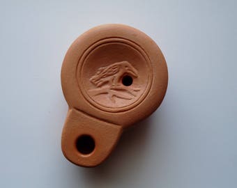 RAVEN Crow Roman oil lamp