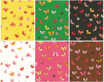 Tiger Lily by Heather Ross - Butterflies bundle HR40933, 6 fat quarters