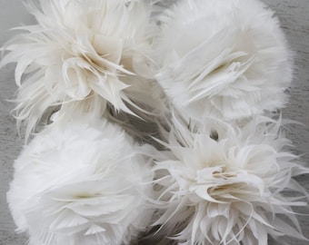 Feather Flower Tutorials, PDF Tutorials , DIY Home Decor