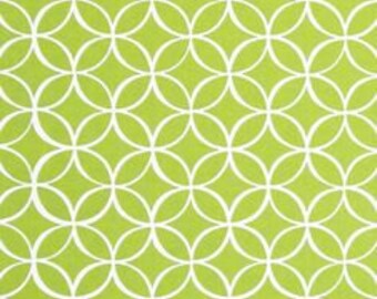 Green Fabric - Michael Miller Tile Pile Fabric - Green Geometric Fabric