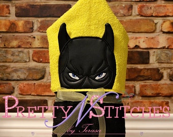 5X7 Dark Crusader Peeker Applique Embroidery Design includes 2D and 3D
