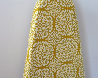 Ironing Board Cover - mustard and off white decor mediterranean tile