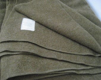 Vintage Military Issued Wool Blanket