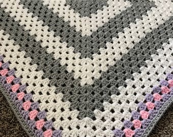 Crochet Pattern - INSTANT PDF DOWNLOAD - Pattern Only - Crochet - Baby Blanket - Granny Square - Crochet Pattern - Baby Blanket Pattern
