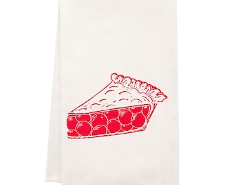 ORGANIC cherry pie tea towel