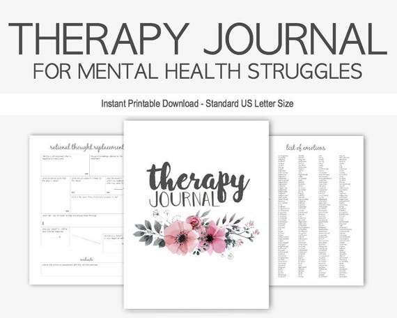 Therapy Journal for Mental Health Struggles: Depression