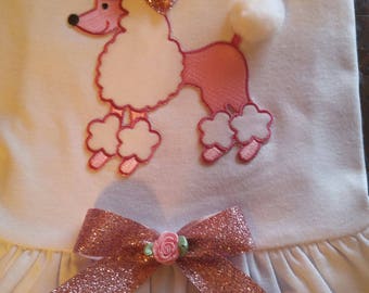 Pink Poodle Dog Dress