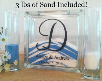 Unity Sand Set - Wedding Sand Set - Unity Sand Ceremony Set - Beach Wedding Decor, Unity Candle Set - Sand Ceremony Set - Sand Set