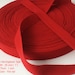 25mm color cotton herringbone craft tape sewing apron trim bunting Bias Upholstery Trimming ties strap - Fire Red