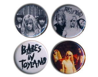 Babes in Toyland Buttons Pin Badges 25mm 1inch Badge Button Riot-Grrrl