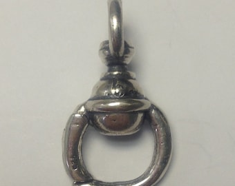 Heavy sterling silver charm holder
