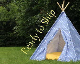 Purple Kids Teepee, Can Include Window, Play Tent, Tepee, Tee Pee, Ready to Ship, Playhouse, Kids Teepees, Childrens Teepee