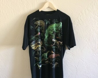 Funny Print-All-Over Vintage Lizards T Shirt