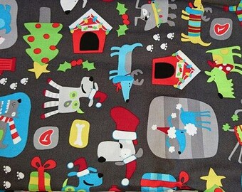 cotton fabric, 100% cotton, cotton Christmas
