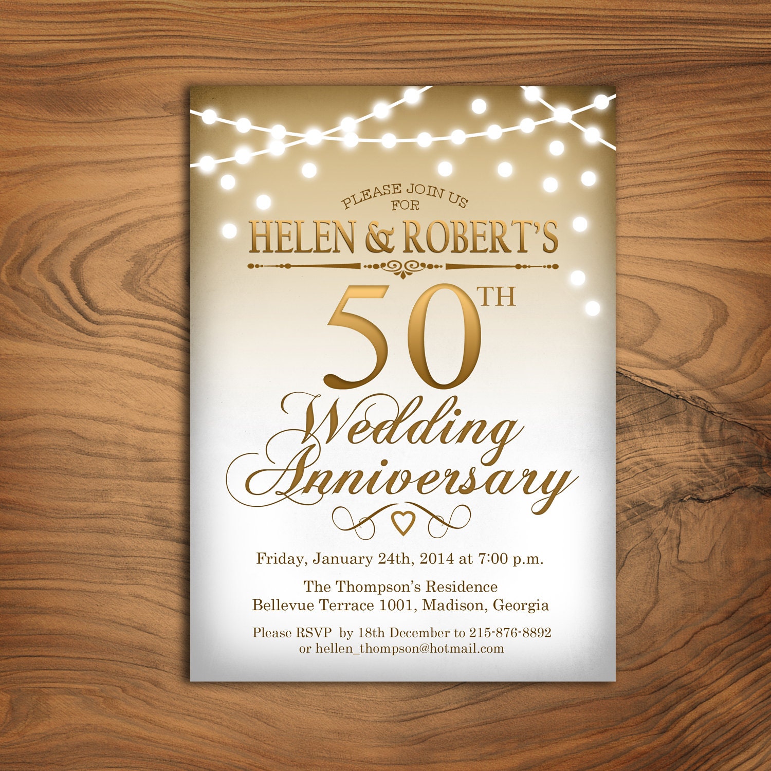 Wedding Anniversary Invitations Templates Free Download