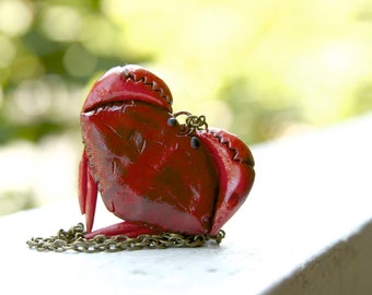 Heart-Shaped Crab Locket - Made To Order