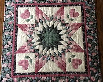 large handquilted Tabletop Square