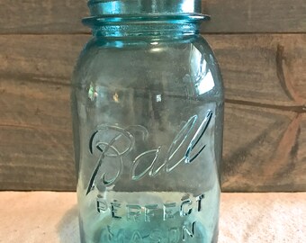 Vintage Blue Ball Jar