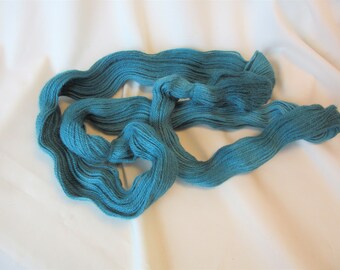 100% Superfine Alpaca - Hand Dyed/Painted - Teal - 3 Ply Sport Weight Yarn - 200 Yds - 14-18 WPI