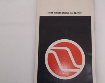 Northwest Orient Airlines System Timetable 1981