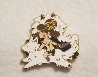 Princess Mononoke Ghib Chib Hard Enamel Pin