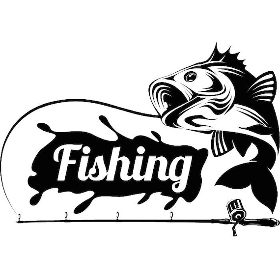 Bass Fishing 15 Logo Angling Fish Hook Fresh Water Hunting