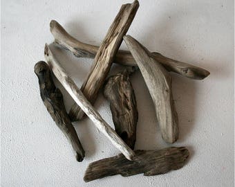 Driftwood Table Decor,Set Of 7 Amazing Shapes Driftwood Pieces, 6-10 inch, Driftwood Assortment, Driftwood Sticks, DIY Driftwood, Driftwood
