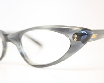 Gray cat eye glasses fade vintage eyeglass frames