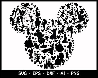 Mickey mouse SVG, Minnie mouse SVG, disney svg, mickey head svg, mickey, mickey clipart, SVG Files, Cricut Cut Files, Silhouette Cut Files