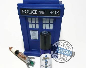 Sonic Scent - InFATuation - "Adipose" Doctor Who Inspired Body Scent - A Fun Marshmallow Fragrance in a Blue Glass Roller Bottle