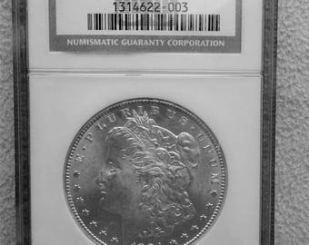 Morgan Silver Dollar 1884-CC MS 63