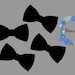 50 bowties - die cut outs for craft making, scrapbooking, cards, confetti, table décor, baby shower, & much more!