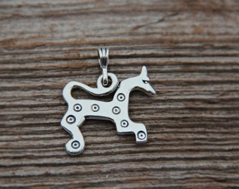 Silver Latgalian Sun Horse pendant