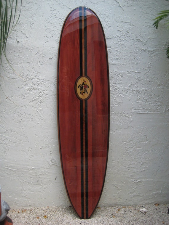 Decorative Wooden Surfboard Wall Art for a Hotel Restaurant