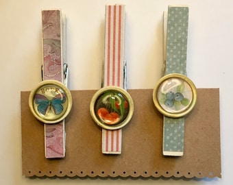 Decorated Clothespin Magnets