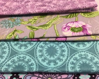 Fat Quarters Fabric Bundle 5 pieces