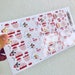 Floral Foiled Heart Half Box Stickers - Planner Stickers, Kiss Cut, Calendar Stickers, Life Planner Stickers, Journal, Filofax, Kikki K