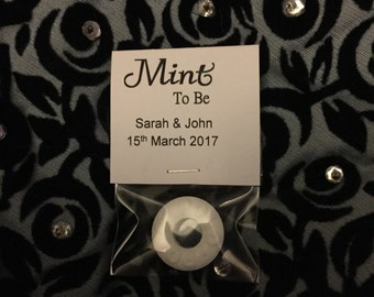 100 Polo mint wedding favours mint to be