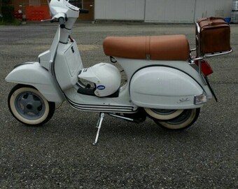 4 mm leather bag for VESPA rear luggage rack. COD 53