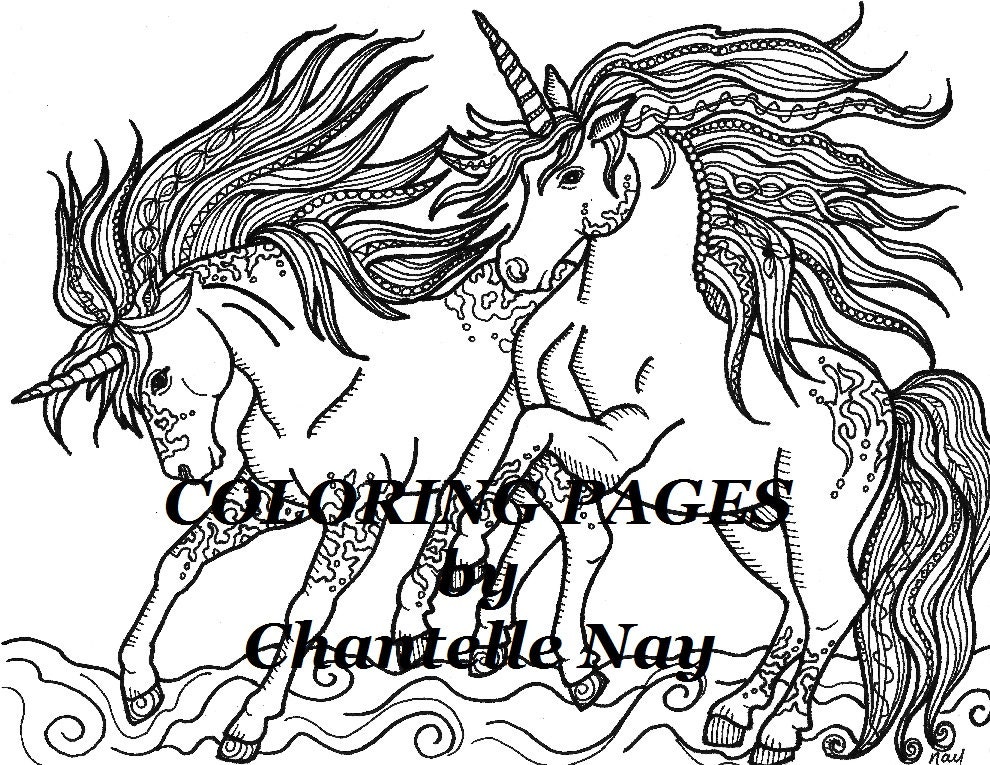 unicorn coloring pages printable free hard